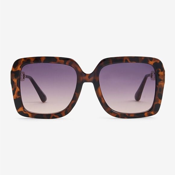 #mobwife ? NWT HAVANA CHIC OVERSIZED SQUARE FRAME CHAIN SUNGLASSES